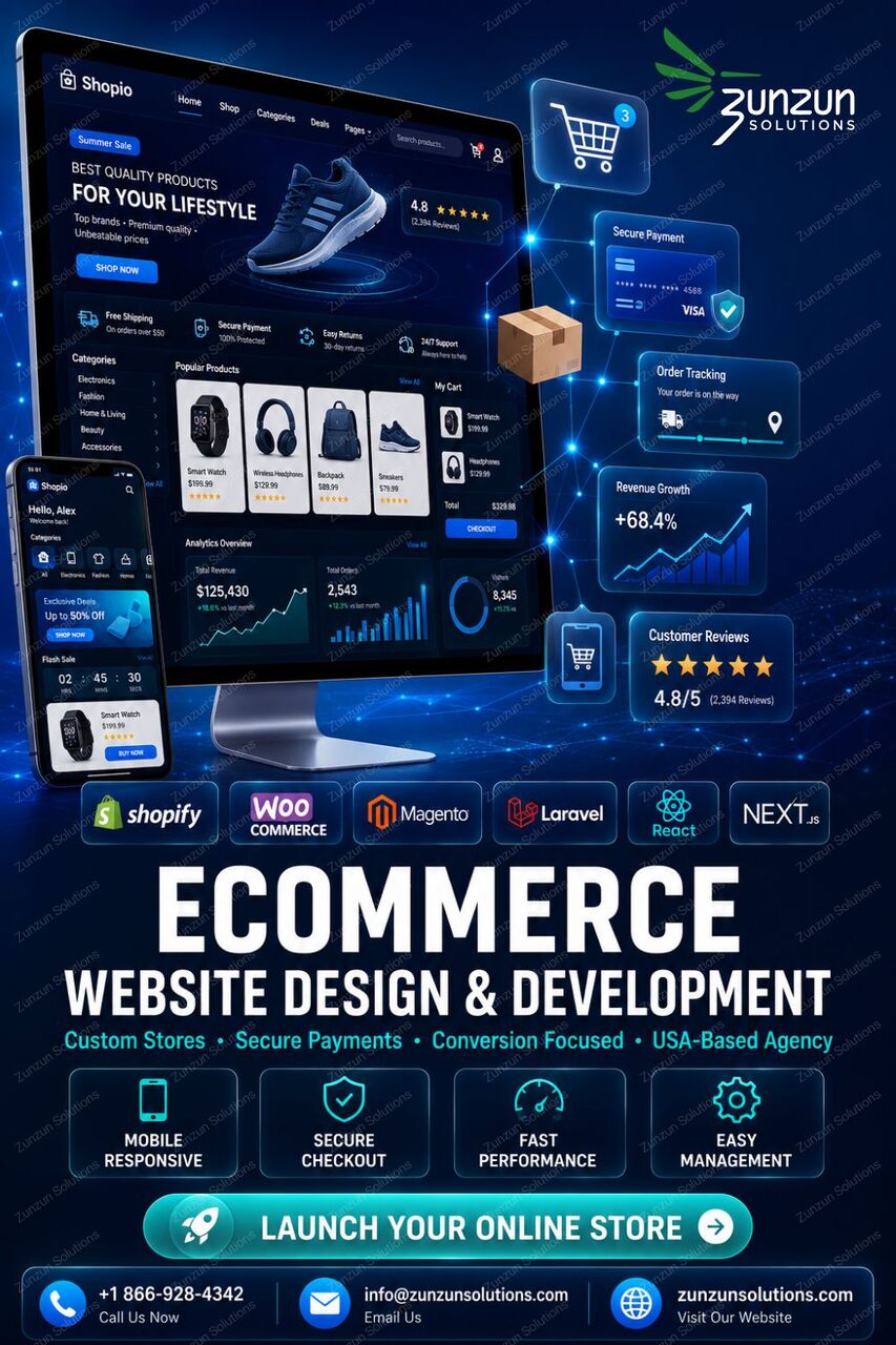 New York, Web Design & Development, Ecommerce Website Design And Development Services In USA