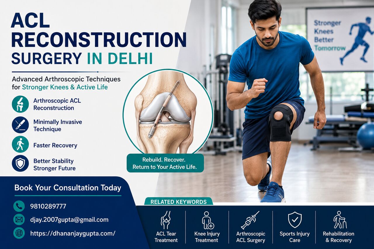 New Delhi, Health, Affordable ACL Reconstruction Surgery In Delhi With Expert Care