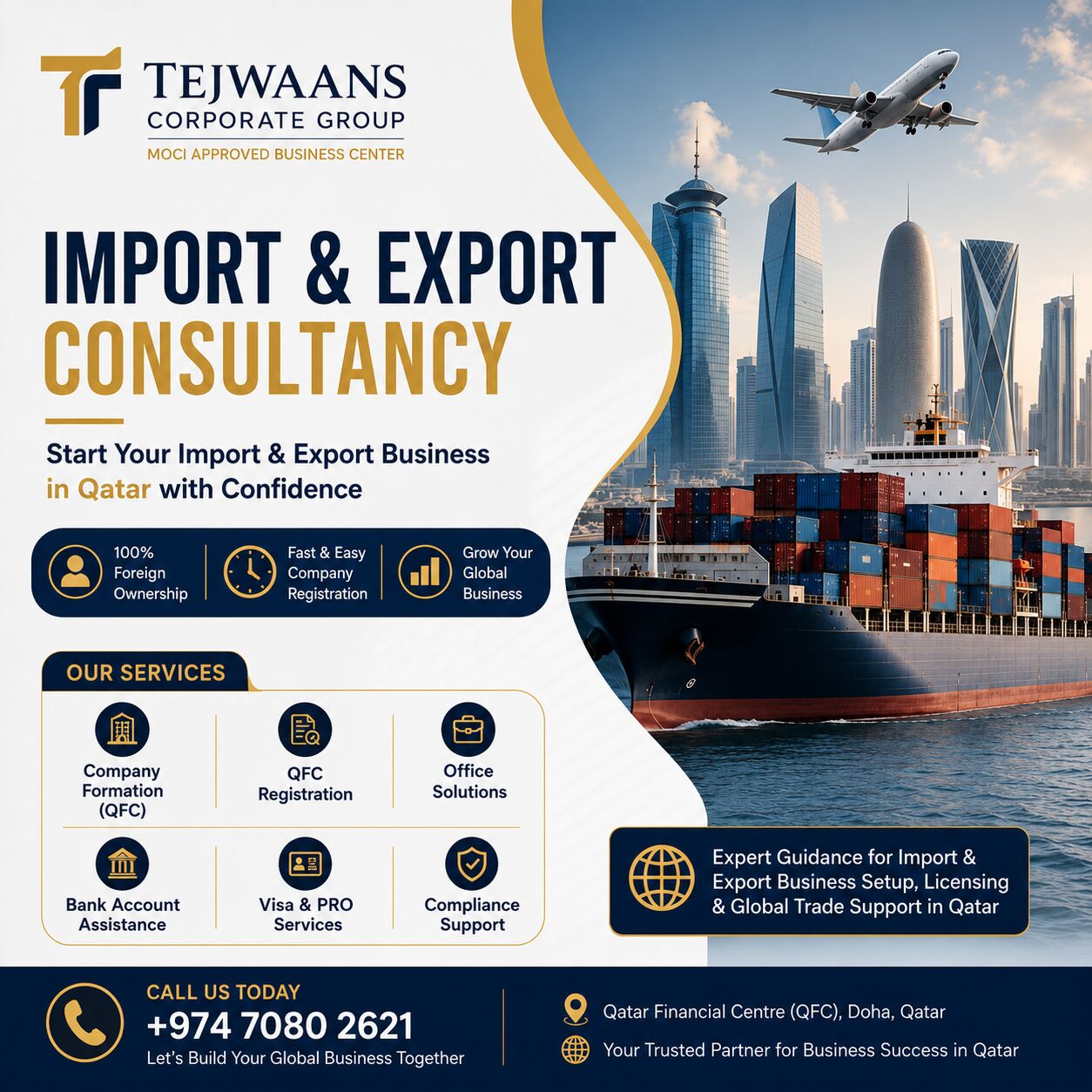 Doha, Business, 🌍 Import & Export Consultancy In Qatar | Expand Your Business Globally