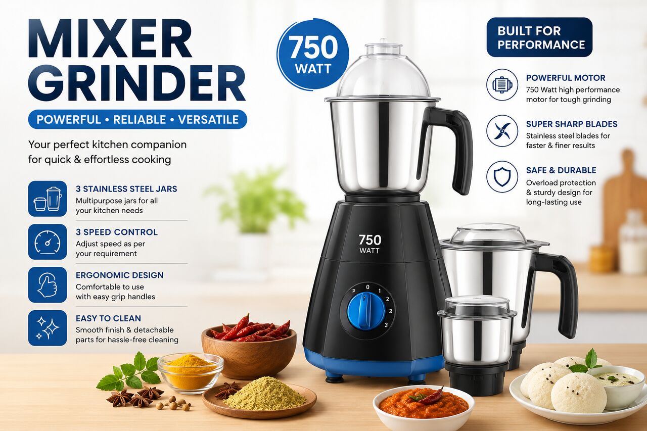 Mumbai, Electronics, INR 1,  Mixer Grinder 750 Watt