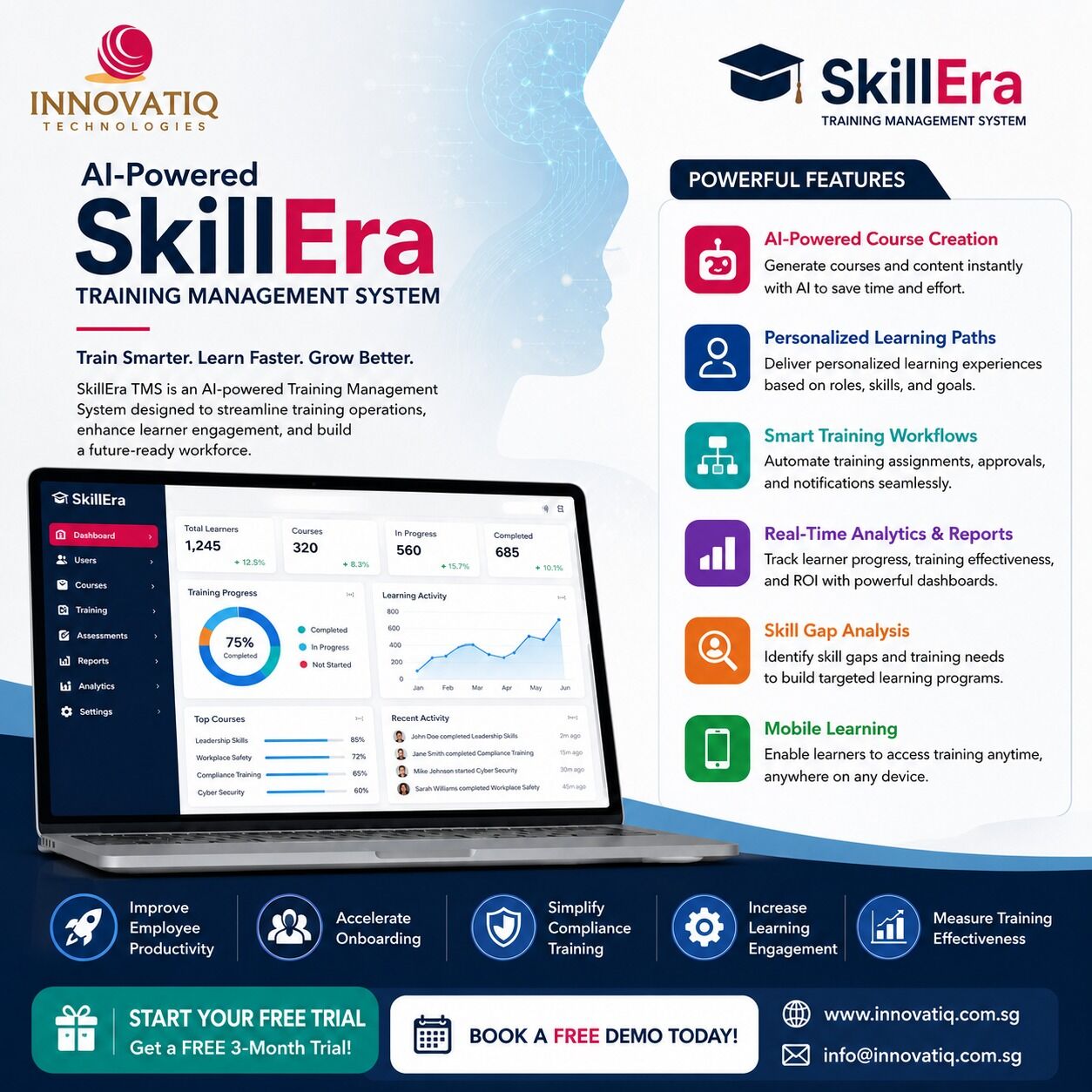 Singapore, Education, AI-Powered Skillera TMS | Training Management System