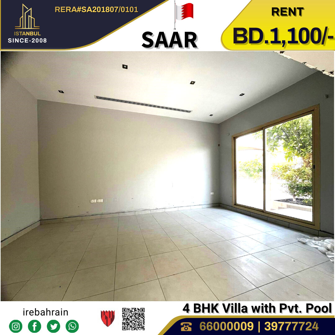 Saar, Villas, BHD 1100,  Semi Furnished Villa With Private Pool For Rent In Saar