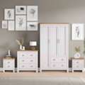 GBP 529,  Skova 4-Piece Bedroom Set &ndash; 3-Door Wardrobe, Two Bedside Tables