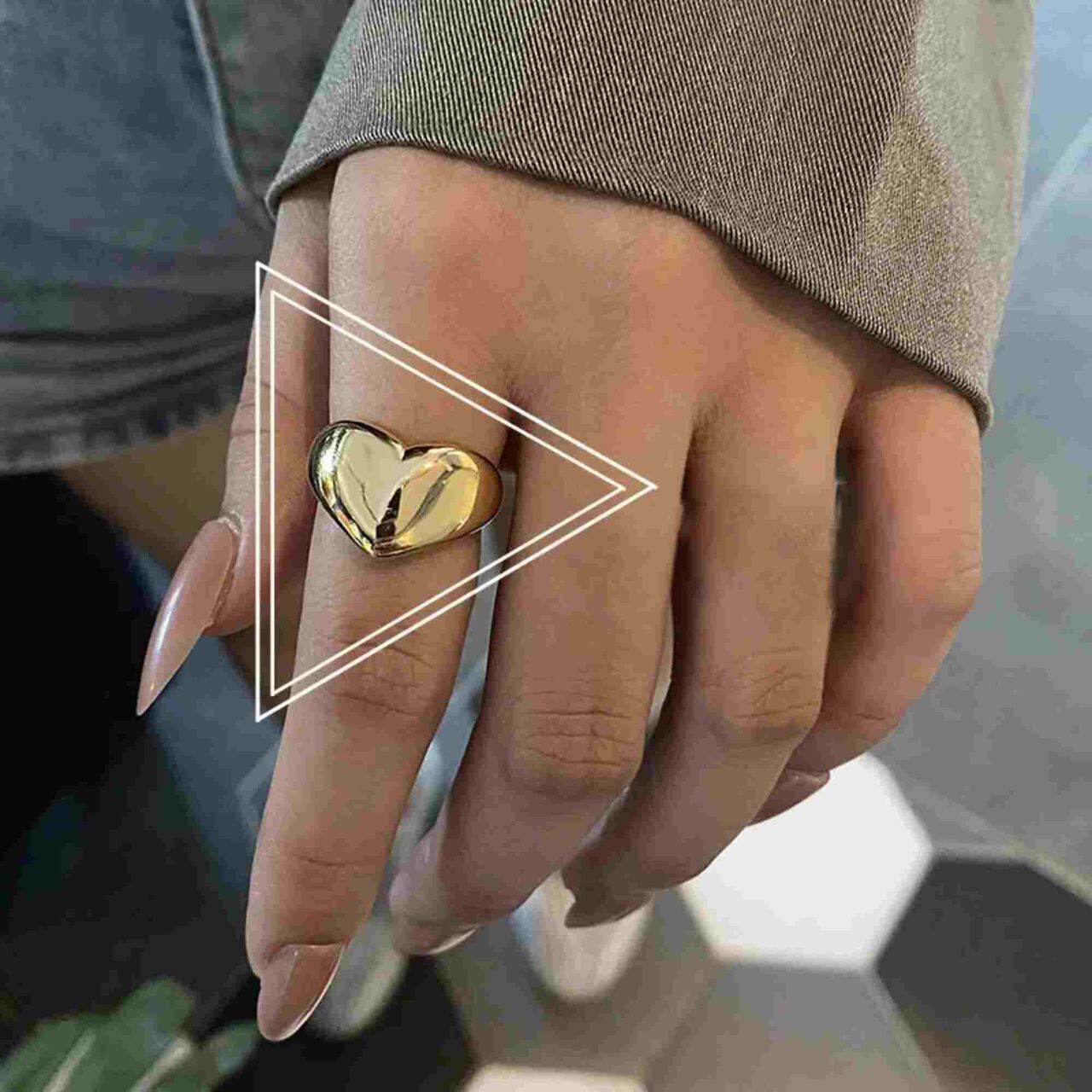 New York, Jewelry, USD 20,  Metal Heart Ring For Women | Elegant Fashion Jewelry Gift