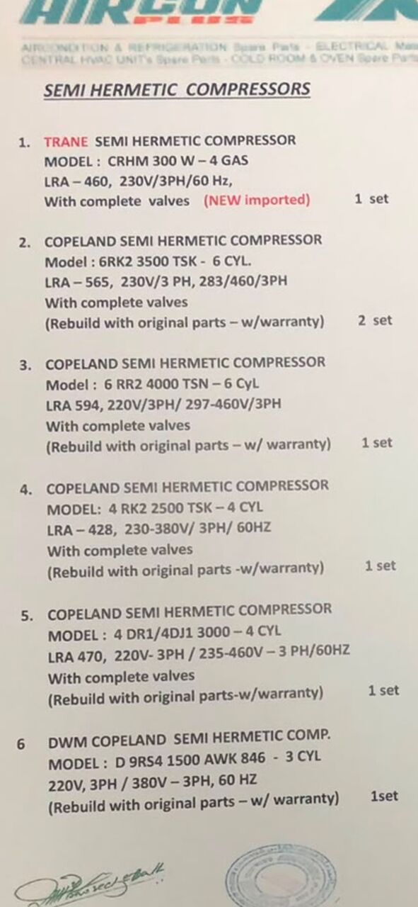 Sulai, Air Conditioners, SAR 7777,  Hvac Compressors