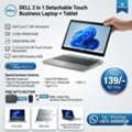 BHD 139,  DELL Core I5 10th Gen 2 In 1 Business Touch Laptop + Tablet Detachable Very Good Working
