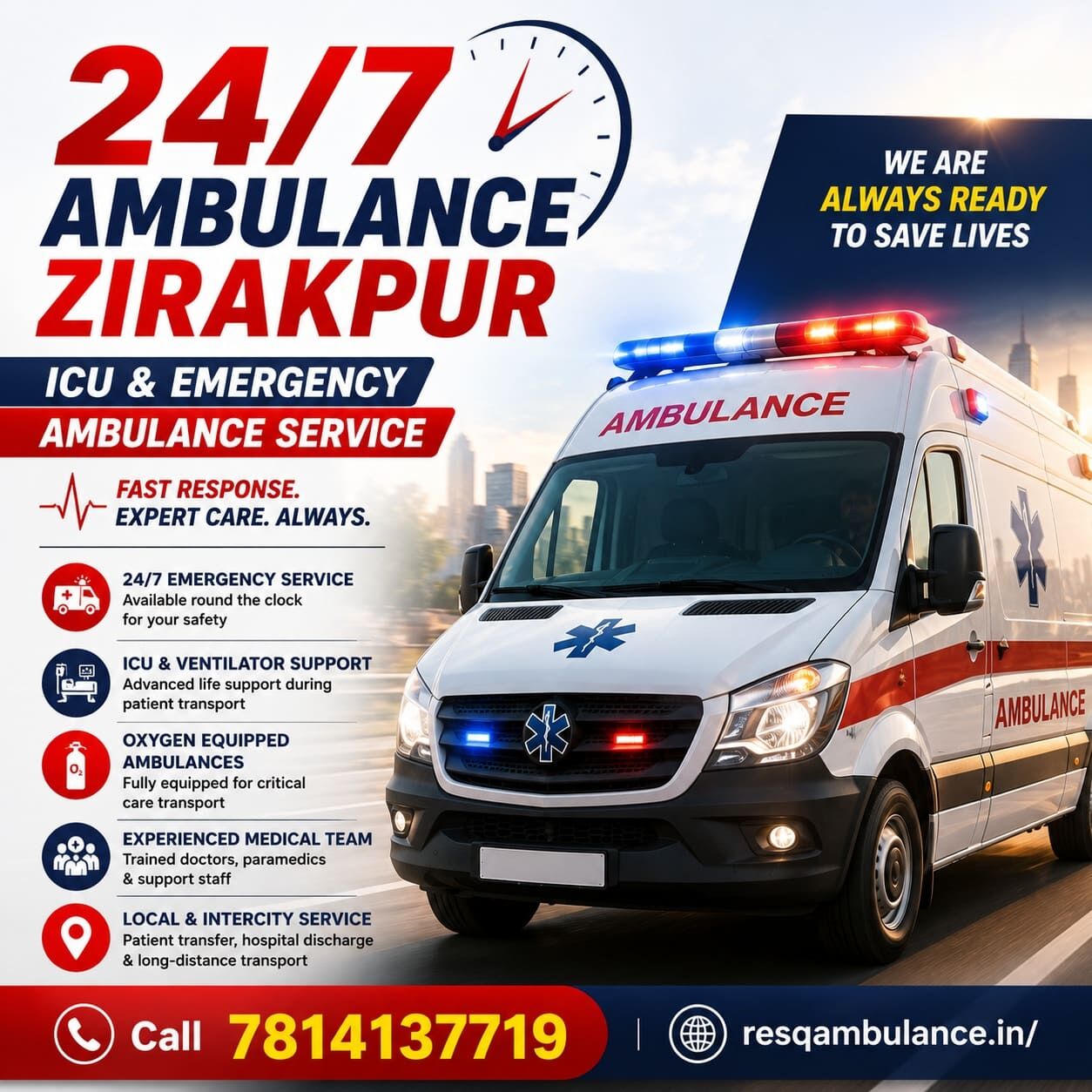Punjab, Health, 24/7 Ambulance Service | ICU & Emergency Ambulance