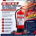 06 Kg, DCP Fire Extinguishers, Stock Available In Dammam
