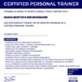 Personal Training And Nutritionist