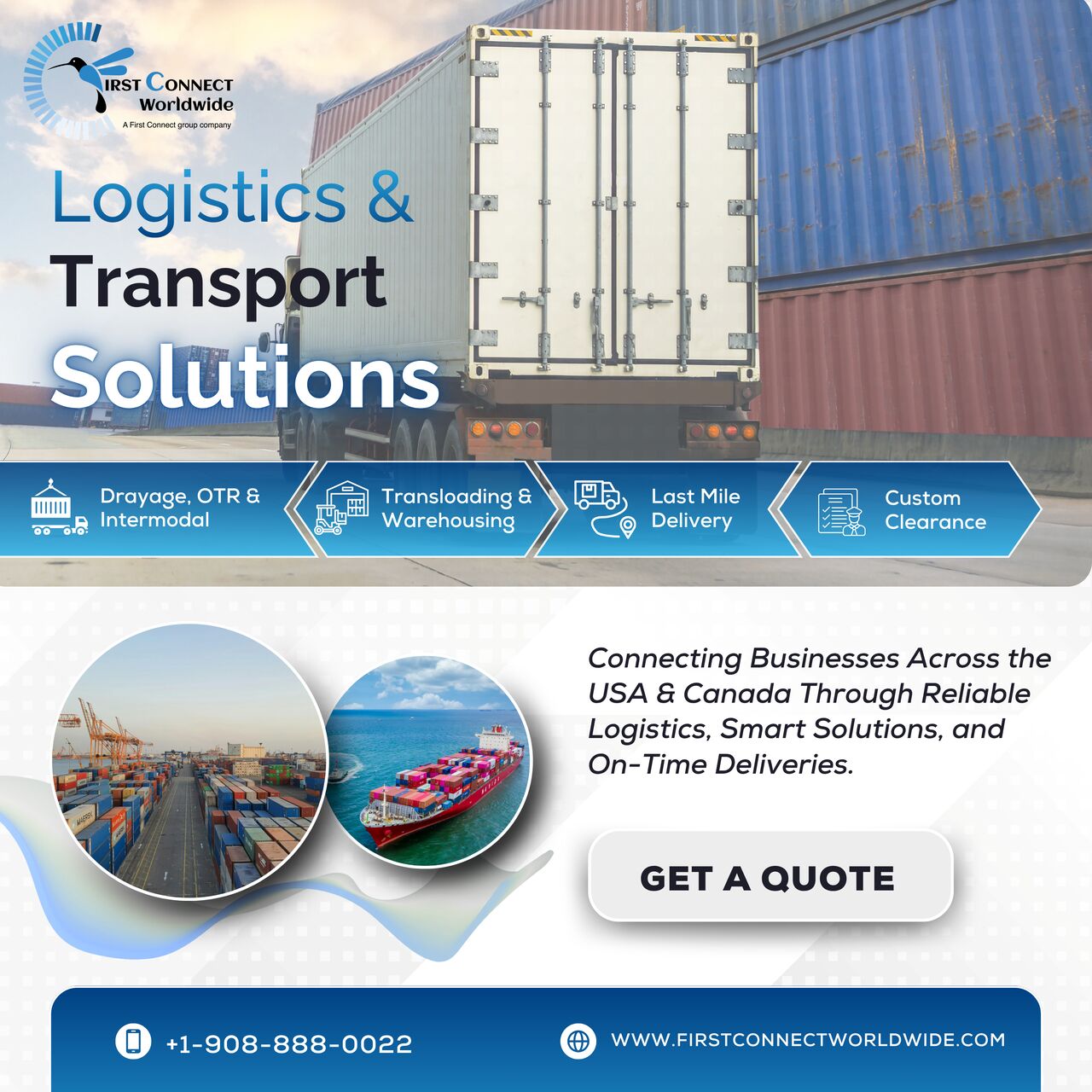 New York, Logistics, High Performance FTL Freight Services For Large Cargo