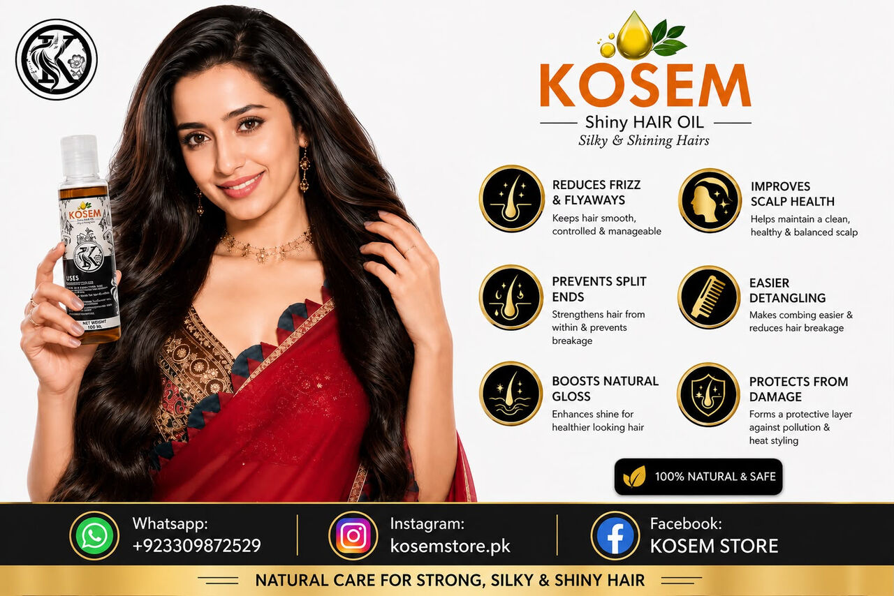 Riyadh, Health & Beauty Items, SAR 1,  KOSEM SHINY HAIR OIL