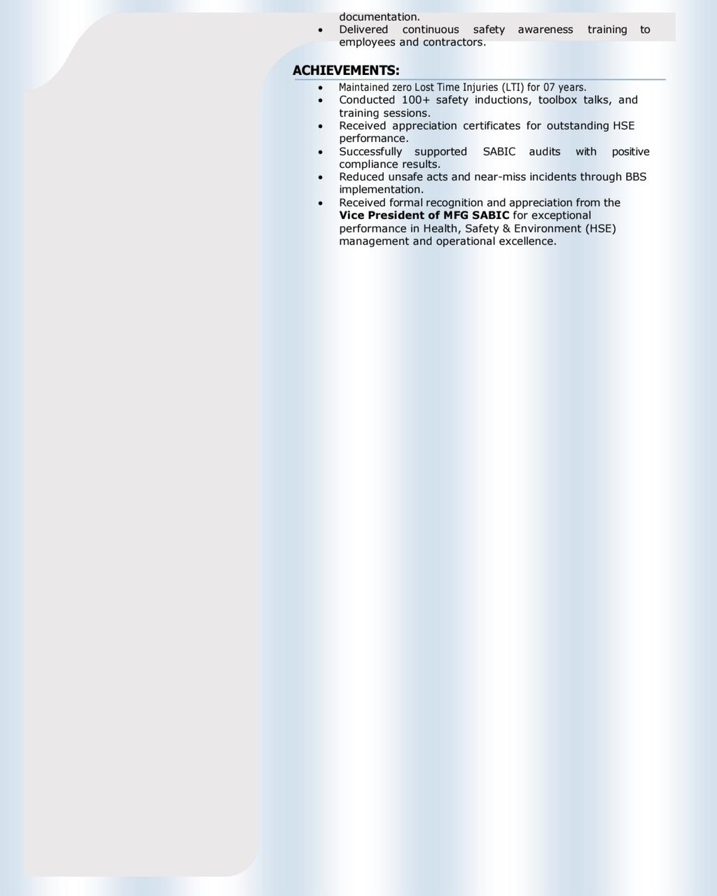 Jubail, Job Seekers, Safety Officer