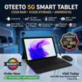 BHD 32,  New 5G Smart Android Tablet 10" Screen Dual Sim 12GB RAM 512GB Storage With Keyboard+Cover