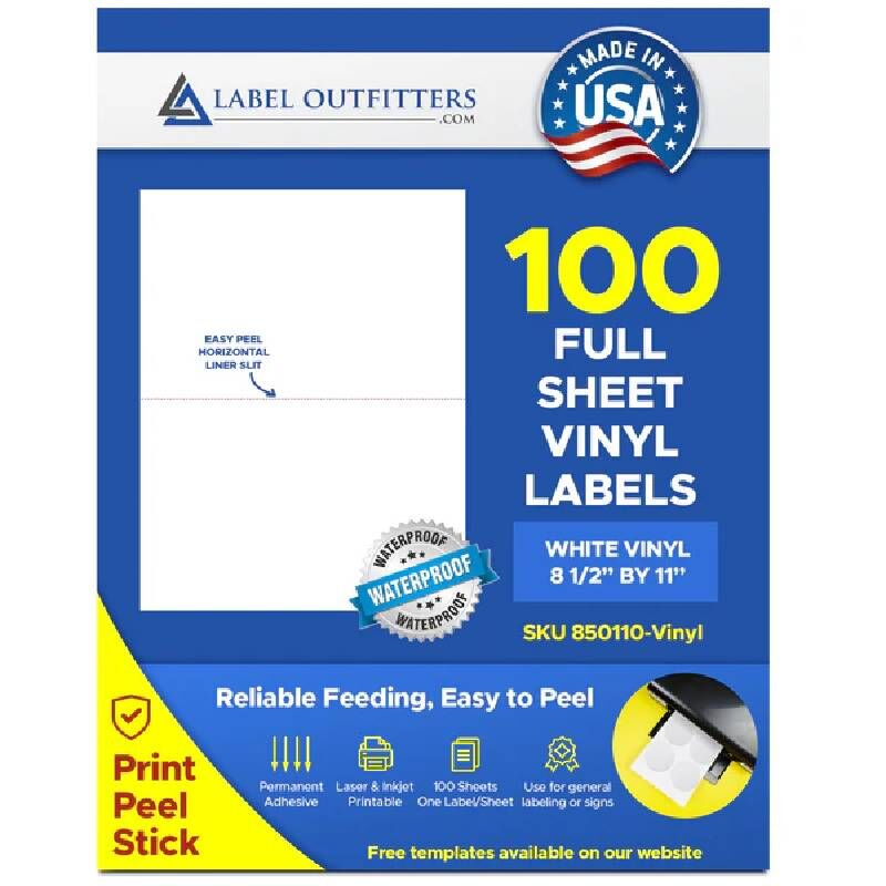 New York, Appliances, USD 59,  Waterproof Vinyl Labels & Stickers For Laser Printers