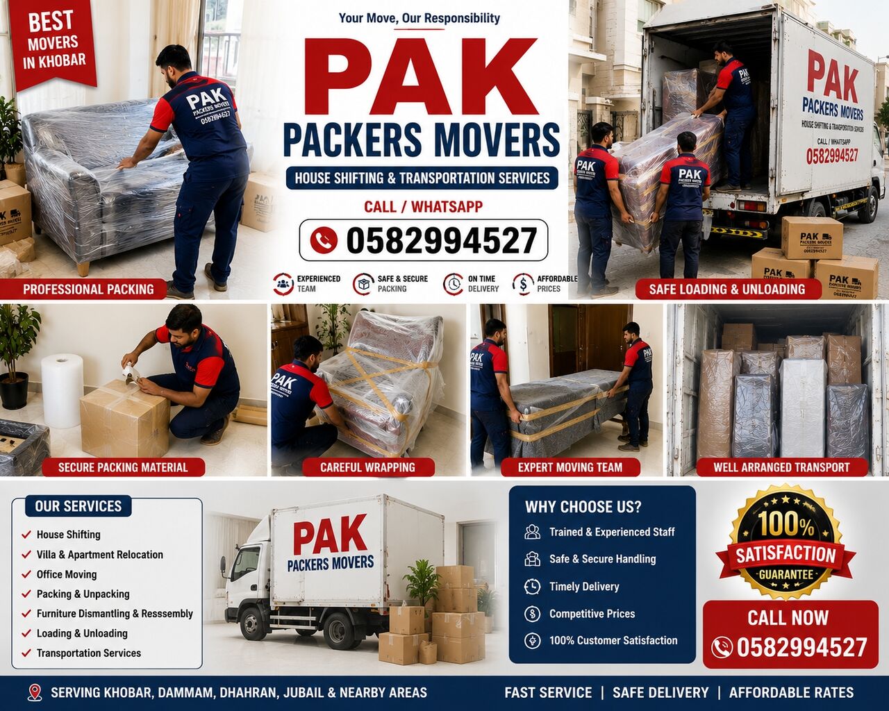 Dhahran, Household, PAK HOME PACKERS MOVERS IS A TRUSTED PROFESSIONAL MOVING AND SHIFTING SERVICE IN KHOBAR