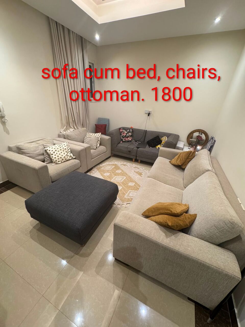 Al Mounsiyah, Furniture, SAR 1500,  Homecenter Sofa Cum Bed Set