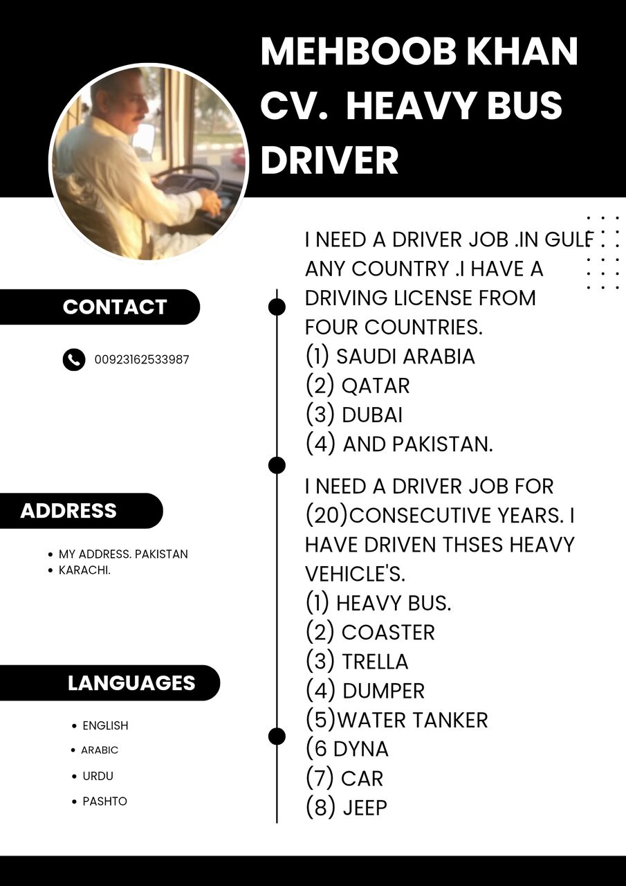 Riyadh, Job Seekers, I NEED A HEAVY BUS DRIVER JOB ANY COUNTRY.