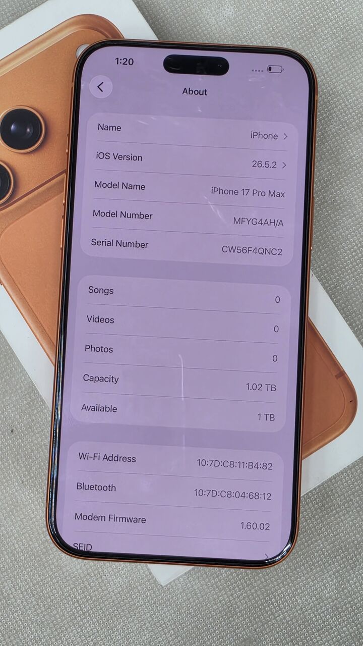 Dammam, Mobile Phones, SAR 5300,  IPhone 17 Pro Max 1 TB