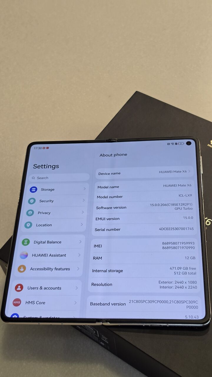 Dammam, Mobile Phones, SAR 2800,  Huawei Mate X6 512 GB