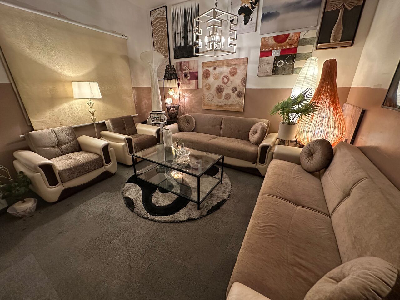 Riyadh, Furniture, SAR 2,  IHome Turkish Sofa-Cum-Bed Set With Storage &ndash; 2 Three-Seaters & 2 Single Sofa Beds