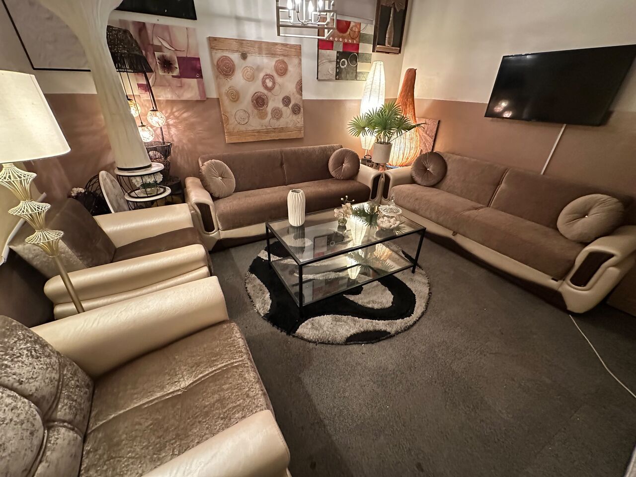 Riyadh, Furniture, SAR 2,  IHome Turkish Sofa-Cum-Bed Set With Storage &ndash; 2 Three-Seaters & 2 Single Sofa Beds