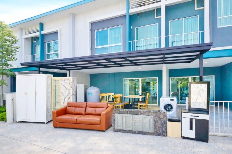 Bangkok, Villas, THB 17998,  22 Sq. Feet,  Near AC Sai Mai Market 250 M., Near BTS Khu Khot 1.3 Km. Townhome, 2 Floors, 2 Bedrooms,