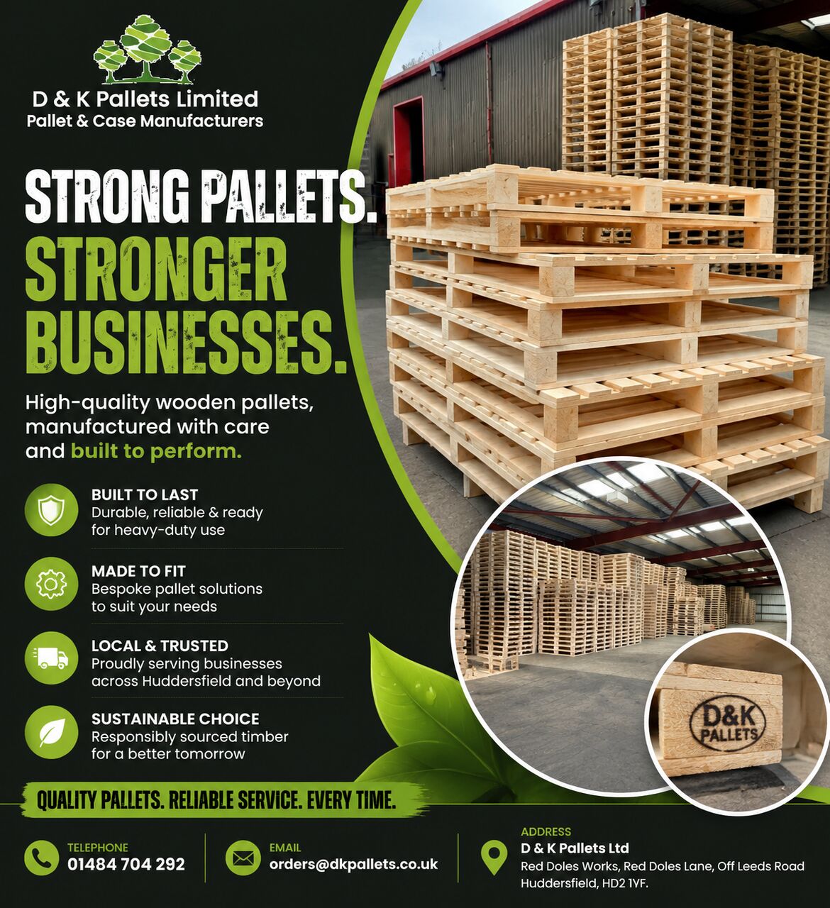 London, Heavy Equipment, Need Quality Pallets In Leeds? We Build Them To Last.