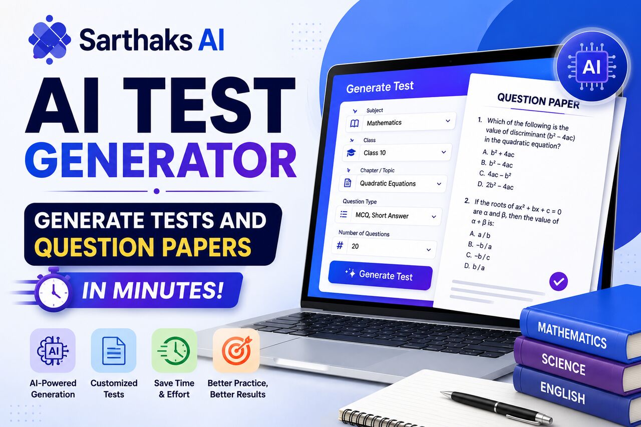 Mumbai, Lessons Offered, AI Test Generator &ndash; Create Tests And Question Papers In Minutes