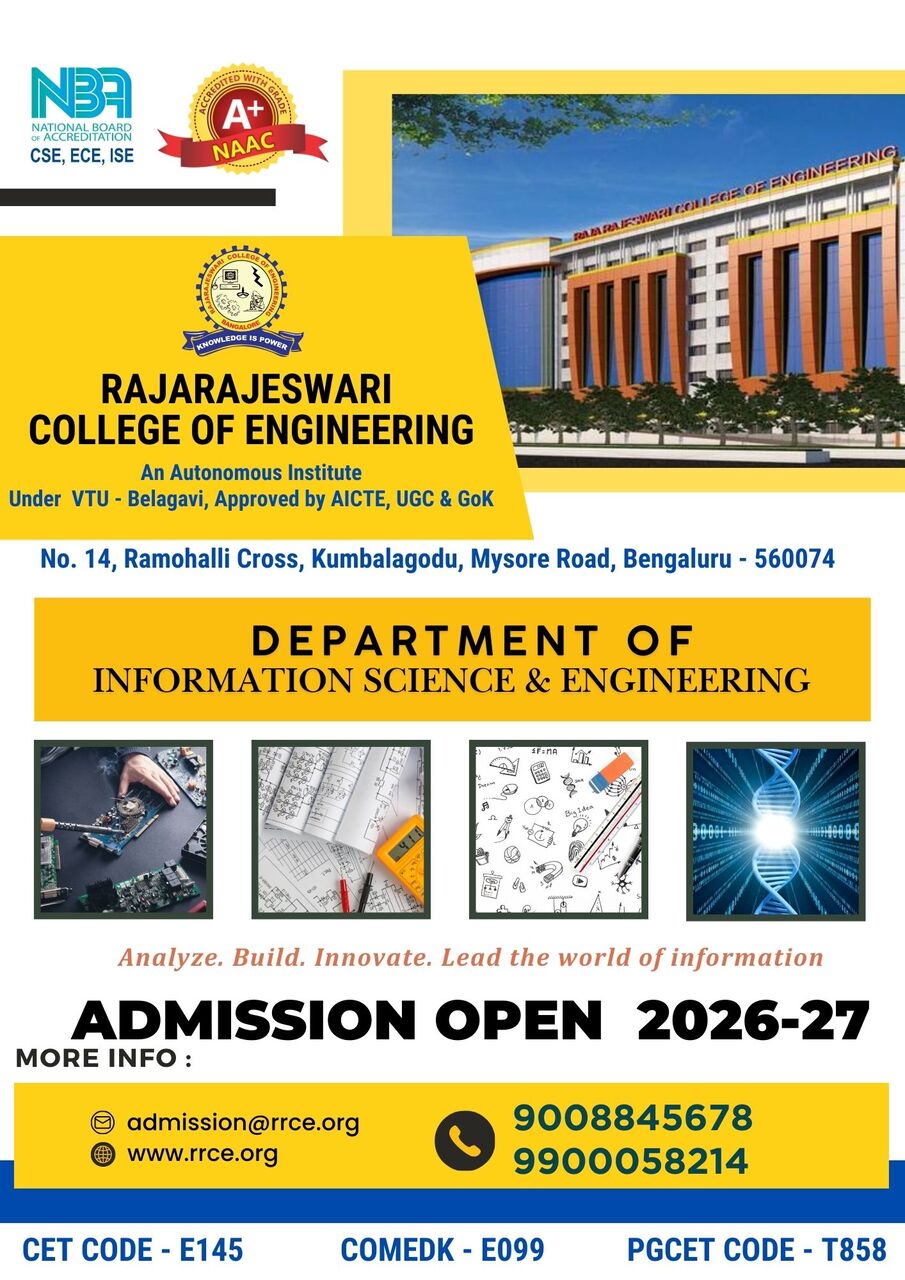 Bangalore, Education, Top Engineering Colleges In Bangalore | RRCE ISE Admissions