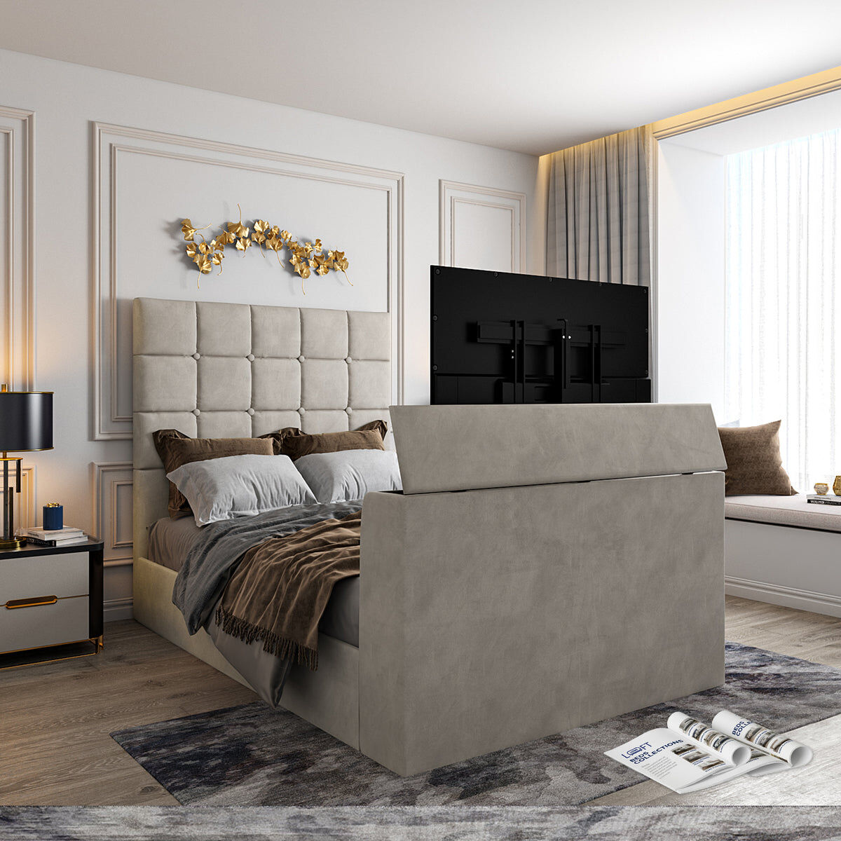 London, Furniture, GBP 774,  TV Bed Double - Luxury Media Beds & Smart Bed Frames