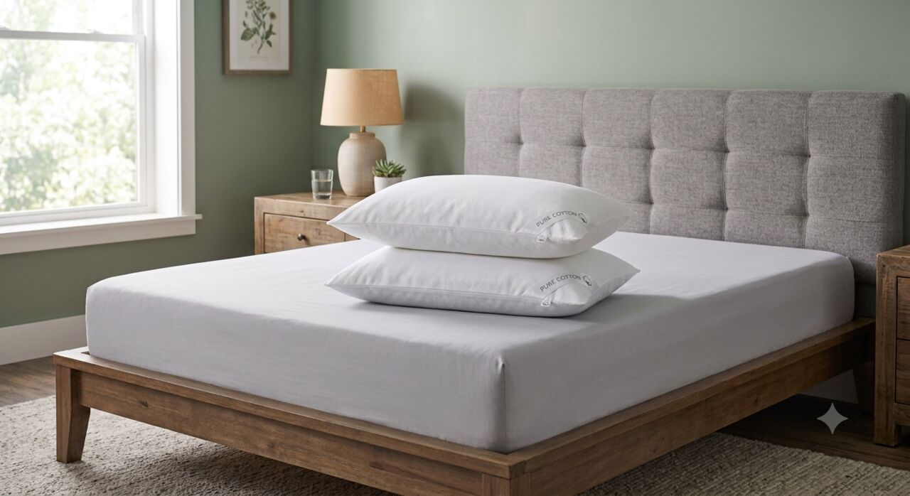 Mumbai, Household Items, INR 699,  Pure Cotton Pillow Covers 400 TC Handloom Pillow Covers | Theindiglobal