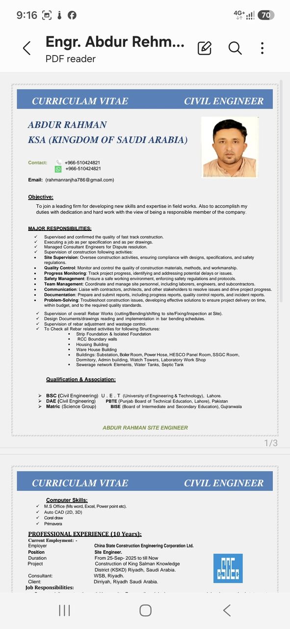 Riyadh, Job Seekers, Site Engineer