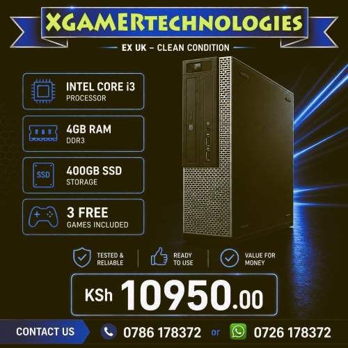 Nairobi, Computers, KES 10950,  Regenerated Core I3 4GB RAM Dell SFF Desktop