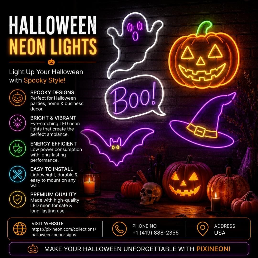 Dallas, Electronics, USD 170,  Buy Halloween Neon Lights Online In USA