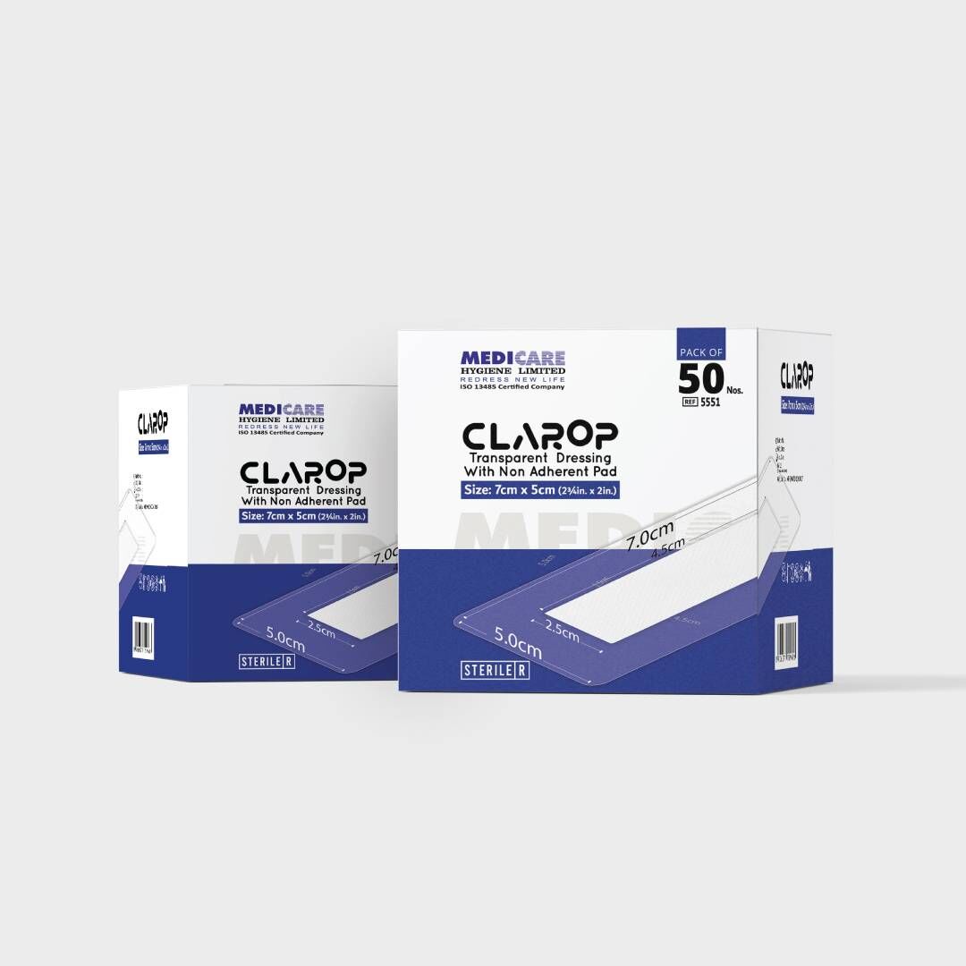 London, Health & Beauty Items, 634,  Clarop Transparent Film Dressing With Non-Adherent Pad 10cm X 30cm Manufacturer