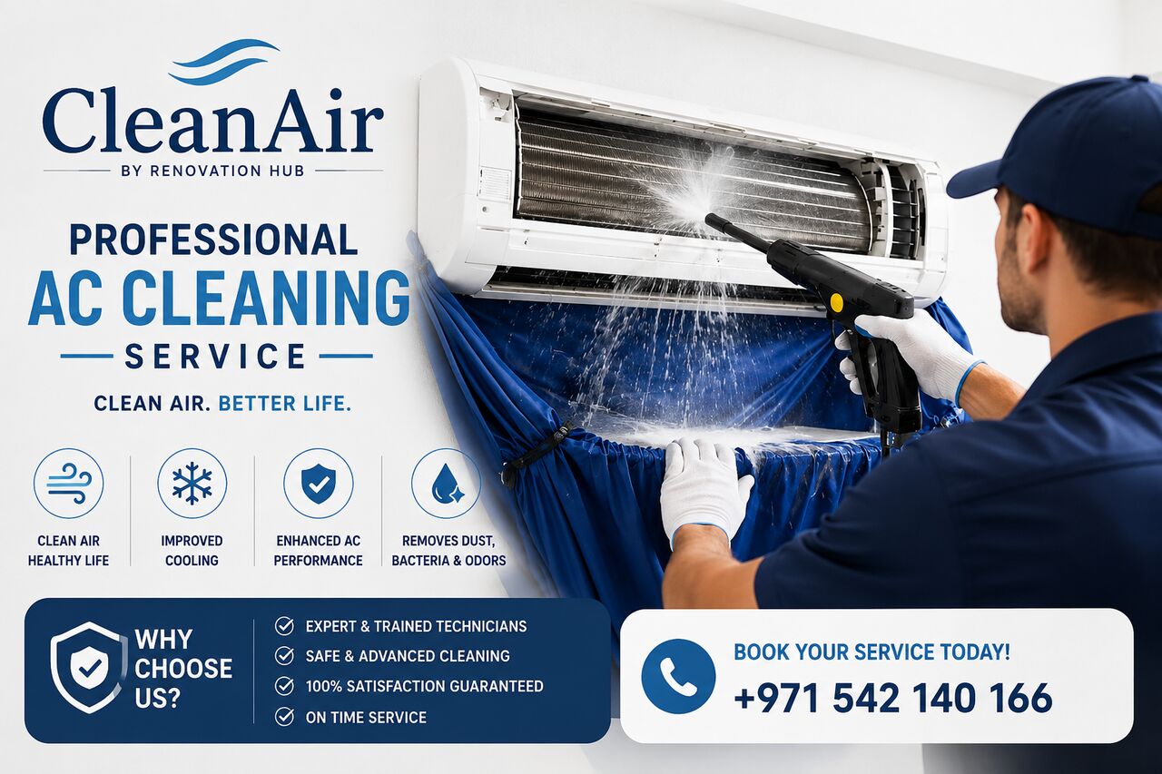 Dubai, Air Conditioning, Professional AC Cleaning Services In Dubai | Fast & Affordable