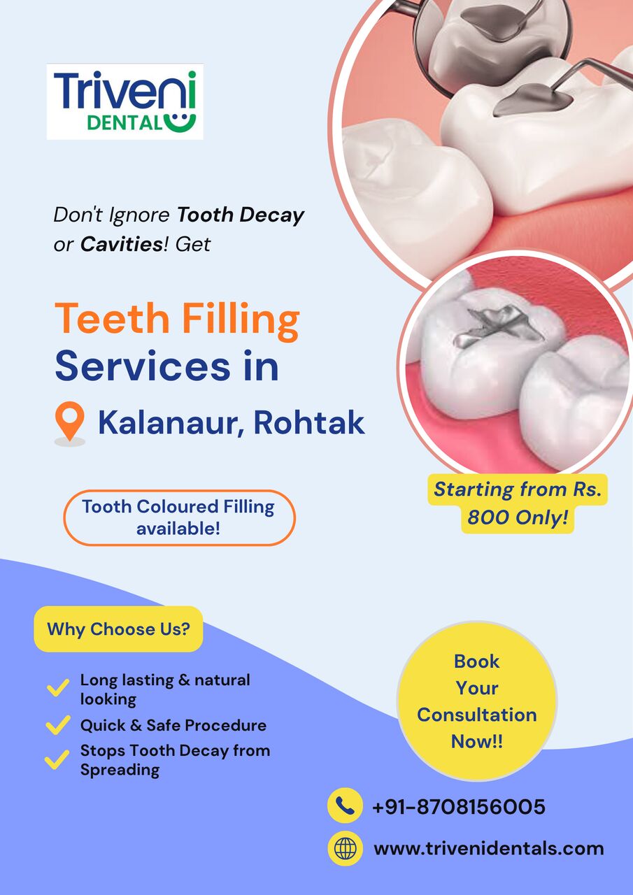 Haryana, Dental, Tooth Filling Treatment In Kalanaur, Rohtak | Triveni Dental