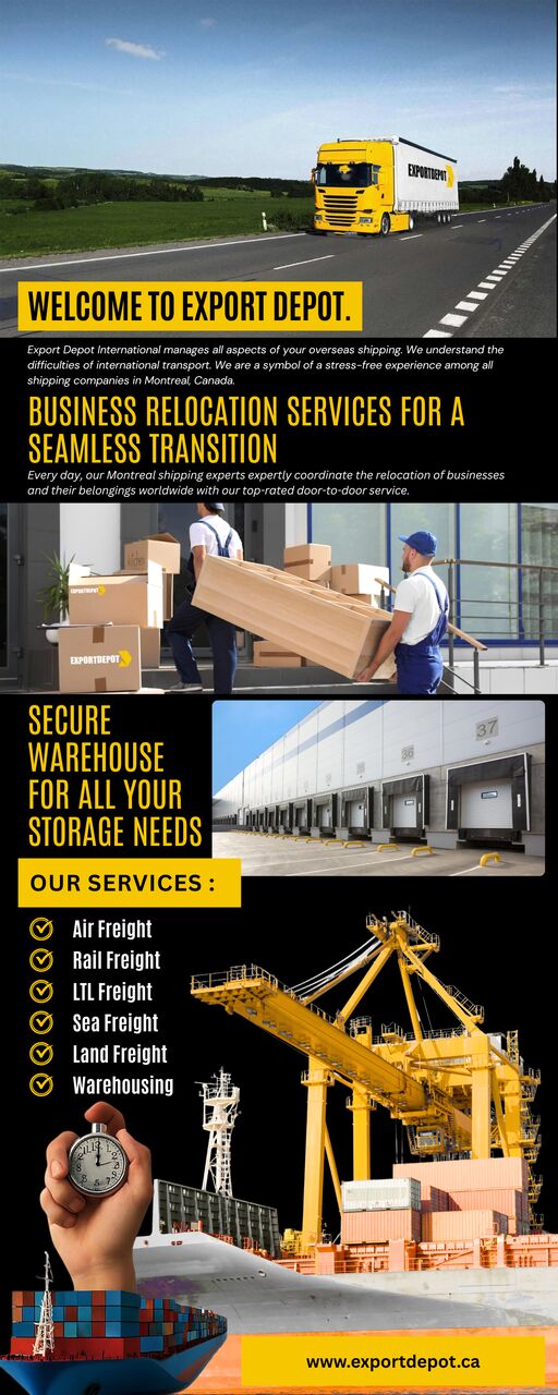 Montreal, Logistics, International Moving Companies Montreal | Export Depot