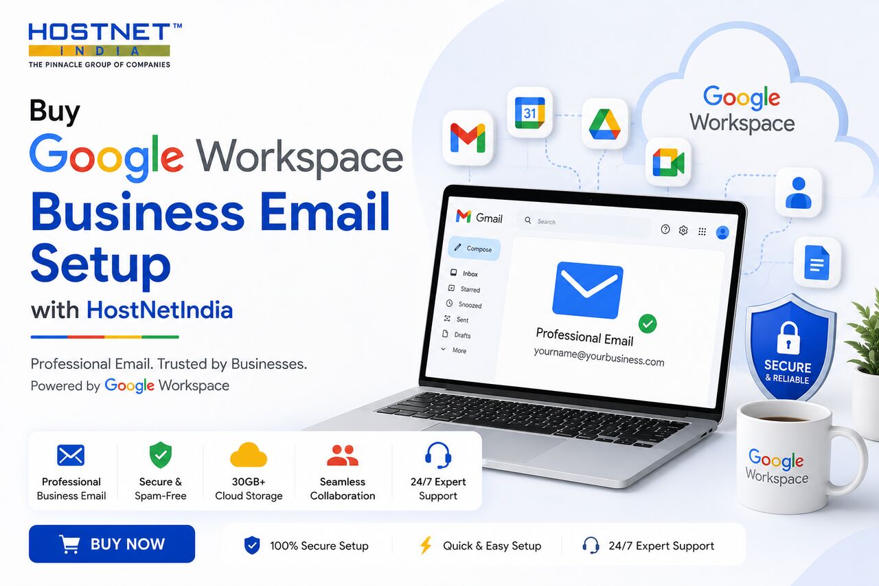 Mumbai, Technical, Buy Google Workspace Business Email Setup With HostNetIndia