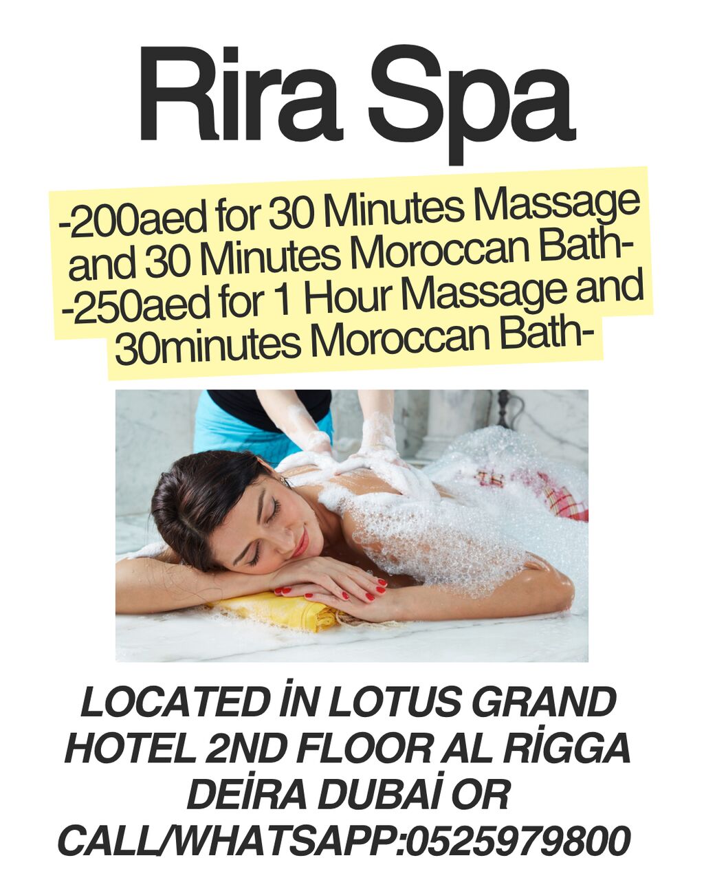 Al Rigga, Health, Rira Spa Offer 7/17/2026