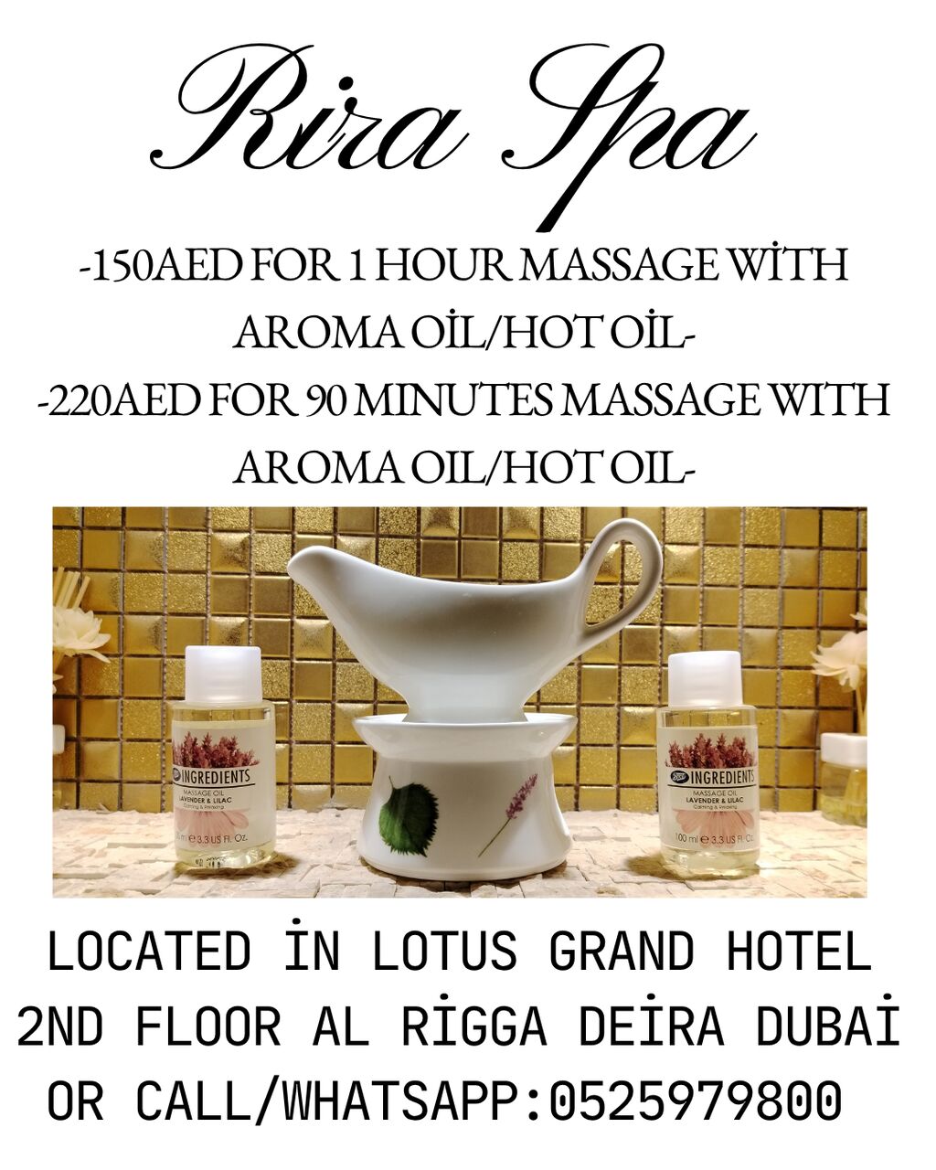 Al Rigga, Health, Rira Spa Offer 7/17/2026