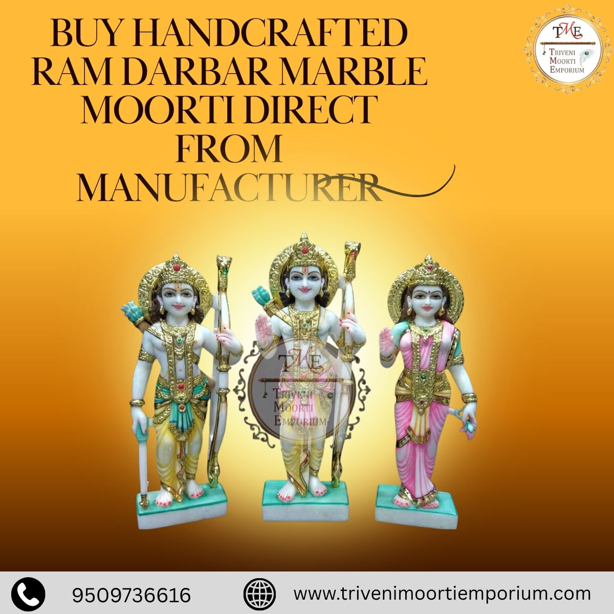 Jaipur, Household Items, INR 43000,  Buy Handcrafted Ram Darbar Marble Moorti Direct From Manufacturer