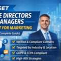 Need A Verified US Finance Directors & Managers Email List?