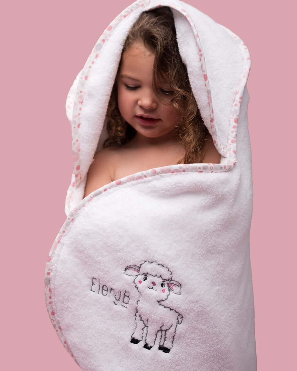 New York, Clothing & Accessories, USD 198,  Luxury Pink Hooded Baby Towel For Newborns