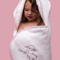 USD 198,  Luxury Pink Hooded Baby Towel For Newborns