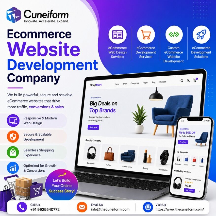 Ahmedabad, Software Development, Best ECommerce Website Development Company For Online Stores
