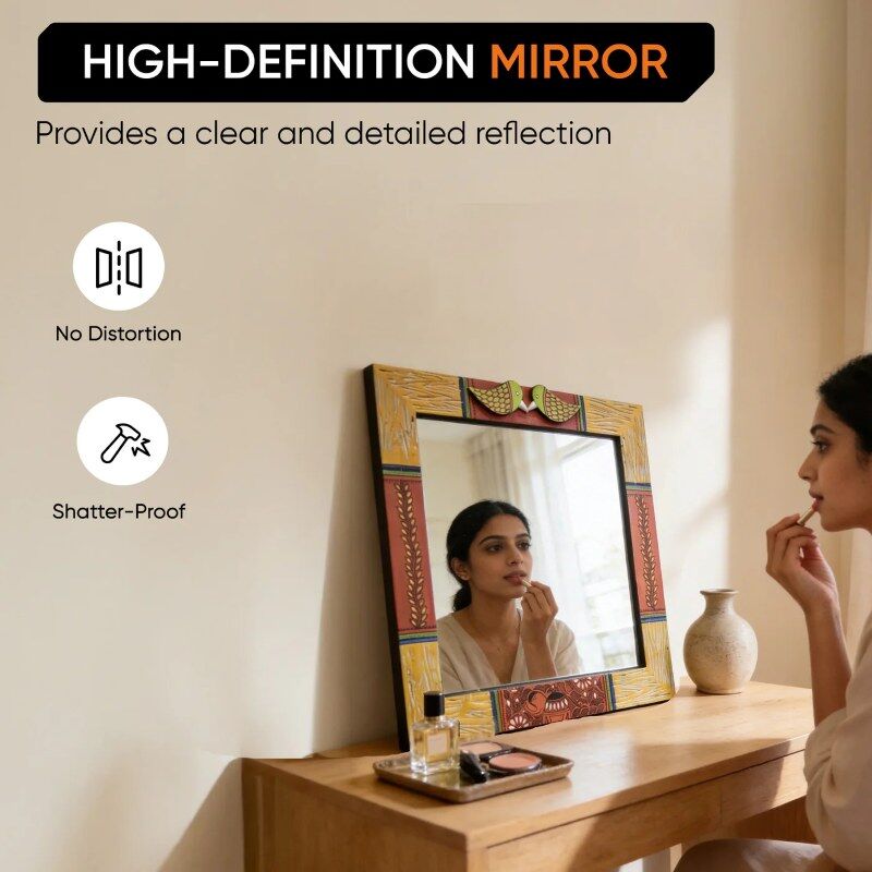 Mumbai, Household Items, INR 1449,  Premium Decorative Mirrors For Home | Handcrafted Wall Décor