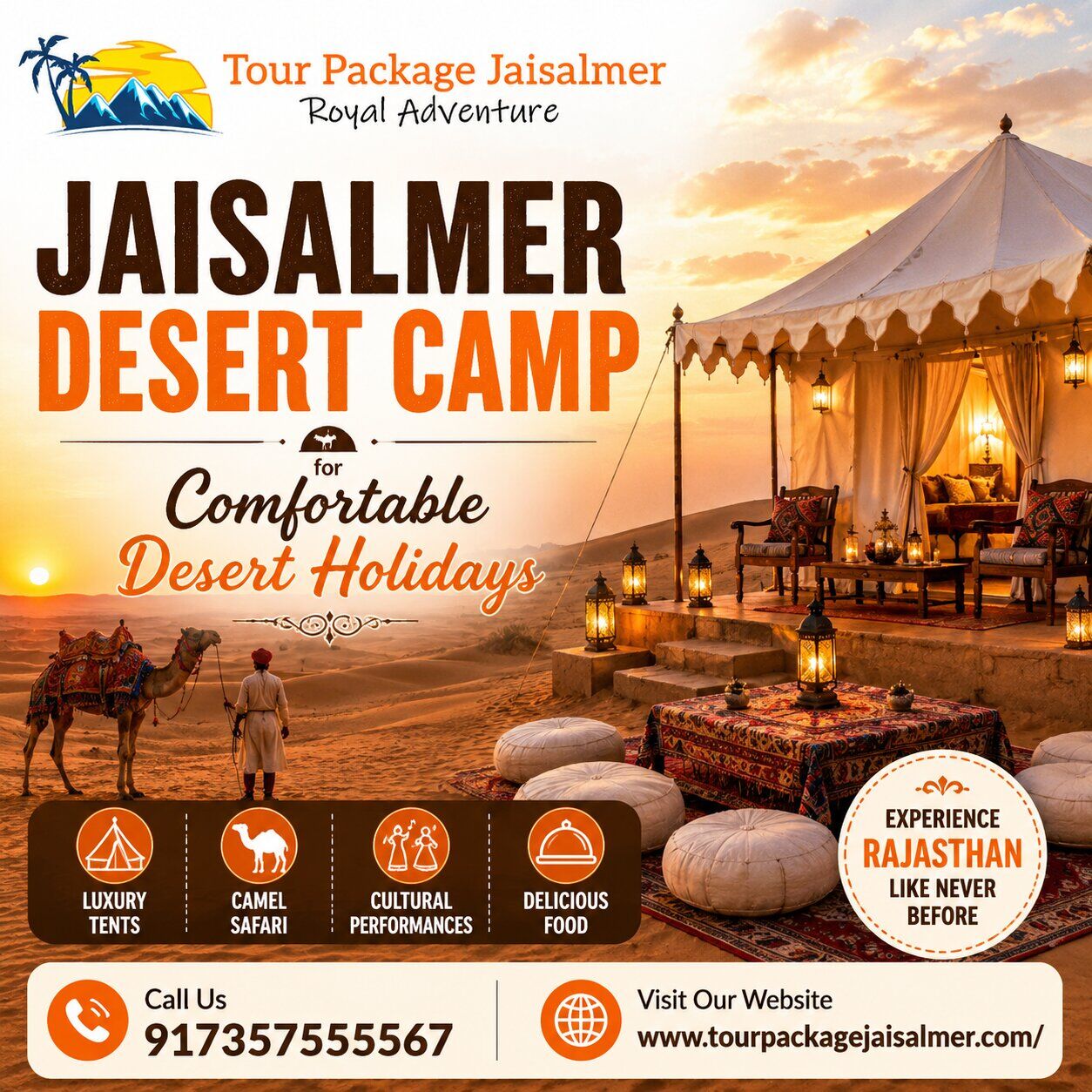 Mumbai, Travel, Jaisalmer Desert Camp For Comfortable Desert Holidays