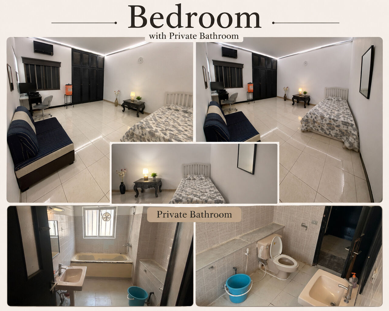 Dammam, Sublets, SAR 1200/month,  1 BR,  Furnished Executive Room With Private Bathroom &ndash; Dammam Askan