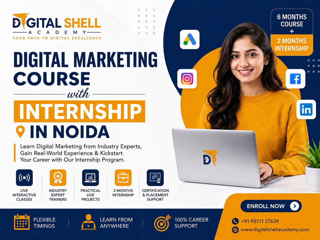 Noida, Training, Digital Marketing Course With Internship In Noida